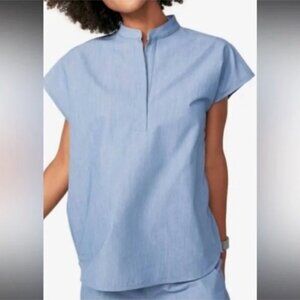 Figs Rafaela Scrub Top Sz Small Heather Indigo Rare Color